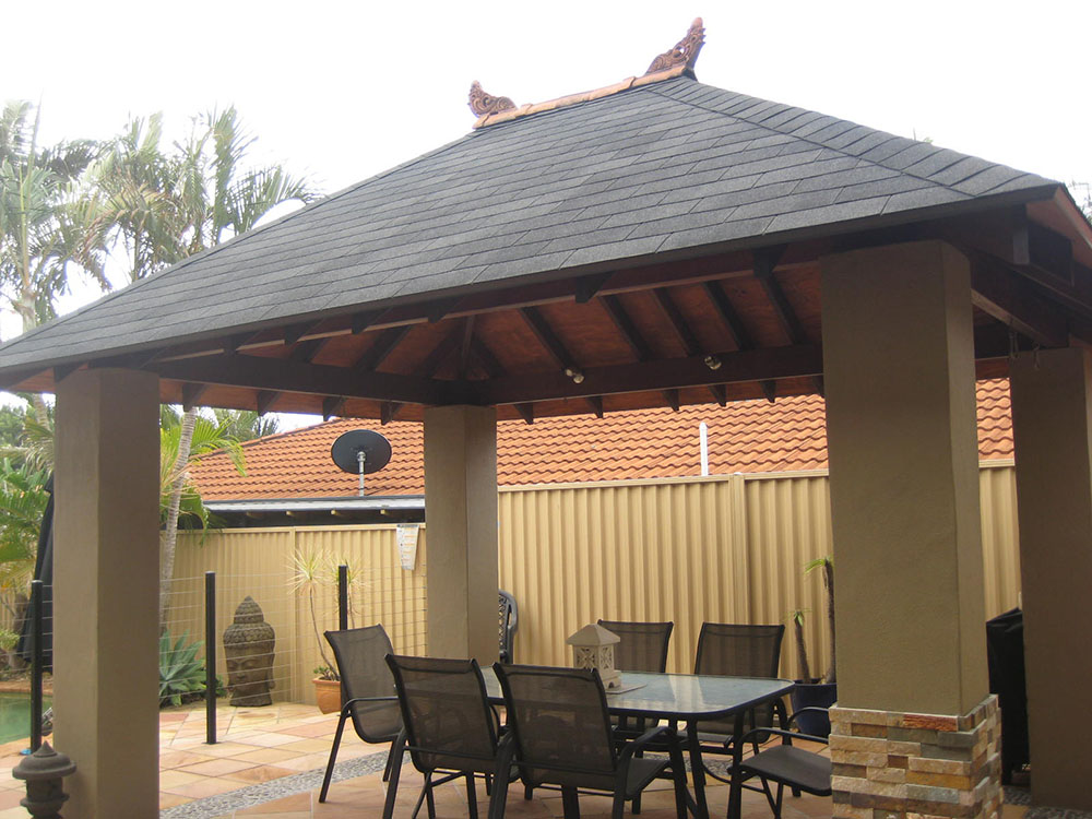 Bali Huts Thatched Roof Replacement | Asphalt Shingle Gazebo Kits